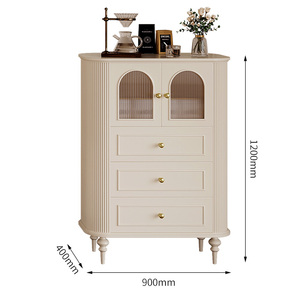 Meuble TV en bois de style américain minimaliste, console multimédia de luxe moderne, mobilier d'intérieur en gros - Product Image 5