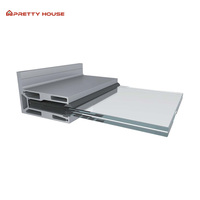 Système de balustrade en verre sur mesure de taille commerciale pour balcon, balustrades et rampes en aluminium à profil en U pour résidence, maison, centre commercial