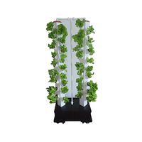 Système de culture hydroponique verticale en colonne de tuyaux en PVC pour légumes, système de culture aéroponique avec lumière