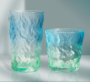 Vaso de Whisky Estilo Japonés de 300ml/380ml, Base Gruesa, Textura Esmerilada, Color Verde Glaciar, para Bar o Fiesta - Product Image 5
