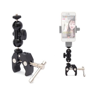 Accessoires photo Takenoken : <span class=keywords><strong>Super</strong></span> pince griffe de crabe en aluminium et bras magique à double rotule pour moniteurs LCD - Product Image 5