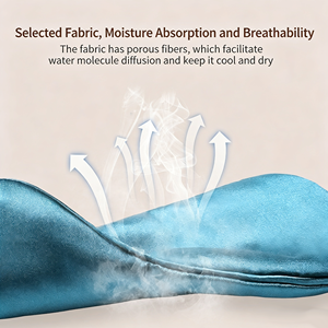 Máscaras de <span class=keywords><strong>Ojos</strong></span> de Gel Refrigerante <span class=keywords><strong>para</strong></span> <span class=keywords><strong>Dormir</strong></span>, de Seda Satinada de Lujo, con Peso y Calor, Reutilizables, con Logotipo de Marca Privada Personalizada - Product Image 3