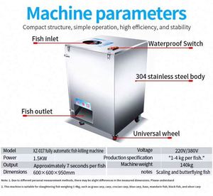 Máquina Eléctrica Automática para Limpiar y Asesinar Pescado, Máquina para Abrir, Cortar y Filetear Pescado - Product Image 5