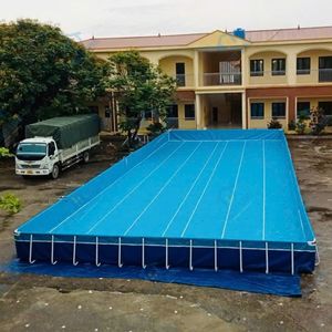 Inflatable Water Park <b>Slide</b> Pool Combo <b>Large</b> Air Mattress Water <b>Slide</b> Castle Style for Outdoor Events - Product Image 1
