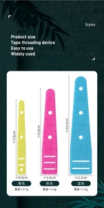 เข็มขัด3สีอุปกรณ์ทำเกลียวสำหรับใส่เข็มขัดแบบยืดหยุ่นอุปกรณ์ร้อยเชือกสำหรับเย็บปะติดปะต่อกันแบบเรียบง่าย - Product Image 6