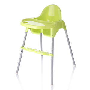 Trona Portátil para Bebé, Ajustable, con Marco de Acero y Asiento de Plástico, Multifuncional, con Bandeja Grande - Product Image 4