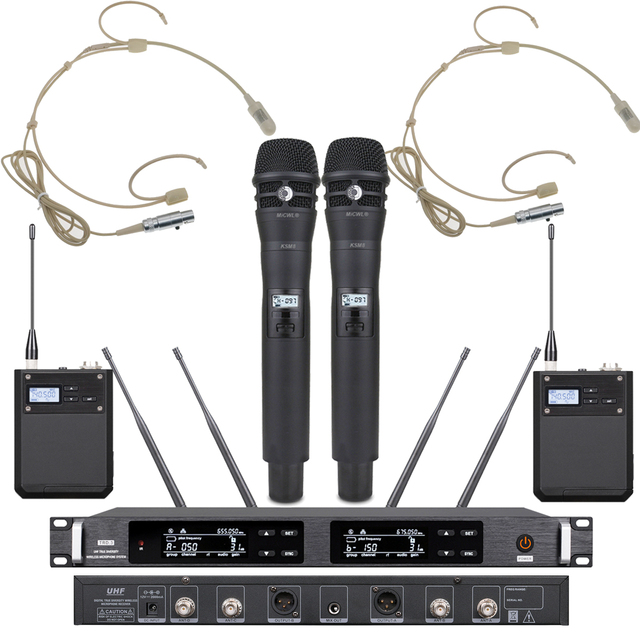Classic Wide-Range ULXD24 200 Channel KSM9 Wireless Microphone System Cardioid Condenser Headset Handheld SKM9000 Stage Vocal