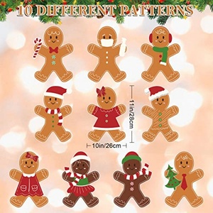 Letreros Navideños AnyDesign con Estacas - Hombre de Jengibre y Otros Diseños Festivos para Decoración de Jardín, Patio y Caminos - Product Image 2