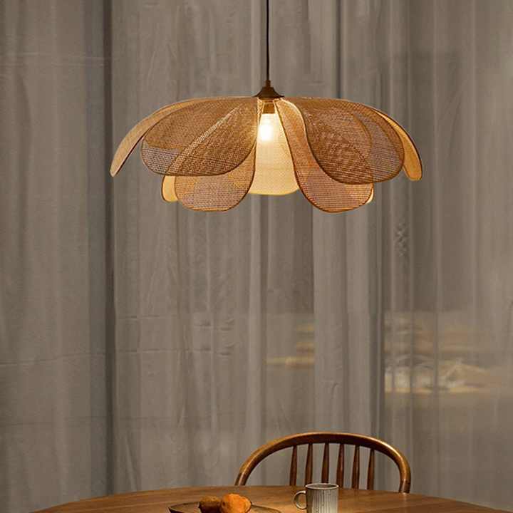 Japanese-style Living Room Rattan Chandelier Living Room Pendant Light ...