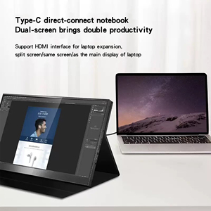 Màn hình di động văn phòng tại nhà, đa giao diện, tương thích với các thiết bị kết nối, màn hình cảm ứng - Product Image 3