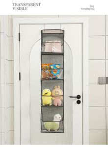 Wholesale 4 6-Layer Clothing Wall Storage Hanging Bag Transparent Non-woven Storage <b>Boxes</b> - Product Image 2