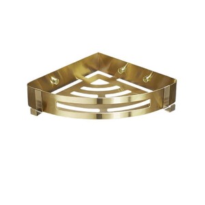 Étagère d'angle standard en acier inoxydable à double couche, panier de rangement mural triangulaire pour salle de bain - Product Image 5
