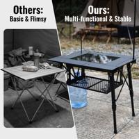 Table de cuisine pliante modulaire IGT pour le camping en plein air, station de cuisson portable multifonctionnelle pour le camping