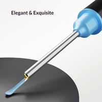 Nettoyeur d'oreilles visuel sans fil intelligent rechargeable USB-C, outil électrique d'élimination de cérumen avec endoscope, 6 lumières LED et caméra HD