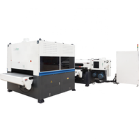 Ponceuse à bande segmentée Belino 1300 mm SPN-RP1300 avec moteur 45,6 kW, machine à bois pour placage et laque sur bois massif