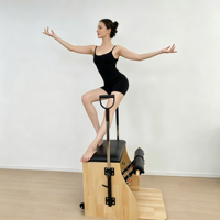 Kursi Pilates Wunda Kayu Maple BSW Terlaris, Kursi Olahraga untuk Studio Yoga, Latihan Inti, Peralatan Fitness Pilates