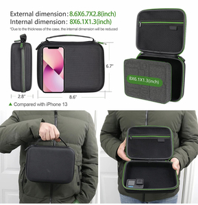 Hộp Đựng Máy Ảnh Hành Động Vỏ Cứng Chống Nước <span class=keywords><strong>Eva</strong></span> Tùy Chỉnh Tiện Dụng Cho Go Pro <span class=keywords><strong>Hero</strong></span> 11/10/9/8/7/6/5/4/3 - Product Image 4