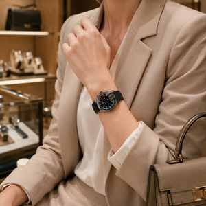 Orologio al Quarzo Unisex Serie Royal Popular, Quadrante con Lancette <span class=keywords><strong>46mm</strong></span>, Cinturino in Acrilico, Vestibilità Precisa, Cinturino Colorato - Product Image 3