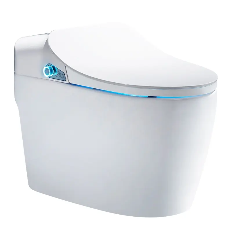 High quality bathroom one piece siphonic wc modern ceramic automatic smart toilet
