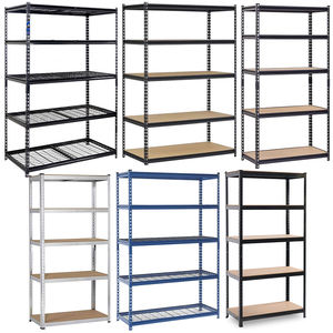 סופרמרקט & בית אחסון מתכת ללא מדפה תעשייתי אחסון כלי מדף מדפים ברזל - Product Image 4