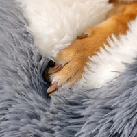 Herstellergroßhandel Weiches und Bequemes Langhaariges Verdicktes Bärenpfoten-Hundebett für Kleine Hunde Wärme für Alle Jahreszeiten