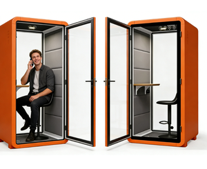 SilentBox Open Office Pod, cabine téléphonique insonorisée mobile, cabine de bureau moderne à vendre - Product Image 6