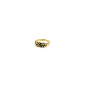 แหวนแฟชั่น สแตนเลสสตีล 316L ชุบทอง PVD ทนทาน เป็นมิตรต่อสิ่งแวดล้อม - Product Image 1