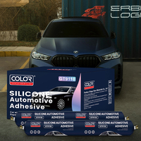 Adhésif silicone pour pare-brise automobile GT9110, mastic de collage haute résistance pour la construction et l'emballage, 590 ml, durcissement en 15 minutes