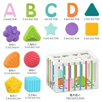 Jouet Bébé 1-2 Ans Montessori Jeux Sensoriels pour Bébé 6 9 12 18 Mois Trieur de Formes avec Balles Texturées et Balles Sensorielles Activité