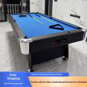 Table de <span class=keywords><strong>billard</strong></span> et de piscine multifonctionnelle personnalisable, surface en marbre, design américain deux-en-un, 2,44x1,32m pour usage domestique - Product Image 3