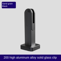 Aluminiumlegierung Glasklammer Reine Massivstufen-Treppengeländer Bodenmontierte Schwimmbad-Geländer Moderne Schlichtheit 5 Jahre Garantie