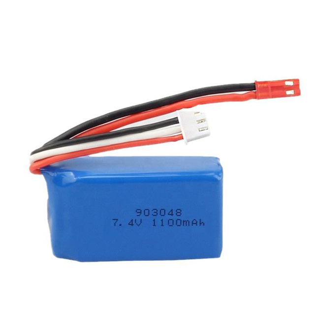 Free Sample 25C High Discharge RC Helicopter Battery 2s 7.4v 1100mAh Lithium Ion Batteries 903048