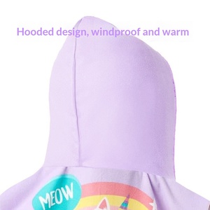 Peignoir <span class=keywords><strong>de</strong></span> <span class=keywords><strong>bain</strong></span> à capuche en microfibre personnalisé pour enfants, serviette <span class=keywords><strong>de</strong></span> plage à capuche pour la natation, vente en gros - Product Image 3