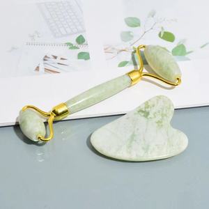 Anti Aging Gua Sha Set Facial Natural Green <b>Jade</b> <b>Roller</b> and Gua Sha With <b>Jade</b> <b>Roller</b> Set - Product Image 3
