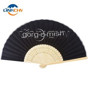 Wedding Invitation Bamboo <b>Paper</b> Hand <b>Fans</b> in Custom Design - Product Image 2