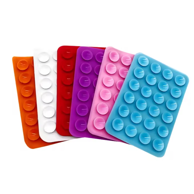 Hot Selling Suction Cup Wall Stand Mat Multifunctional Silicone Square Phone Double-Sided Case Anti-Slip Holder Mount Sucker Pad