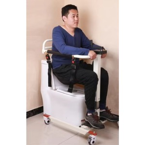 Handicapped Patient Mover Transfer Chair Commode Toilet Seat Old People Transport Assistance for Home Nursing - Product Image 3