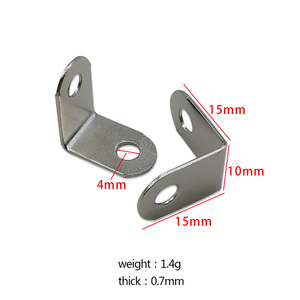 <span class=keywords><strong>Connecteur</strong></span> en L triangulaire à angle droit universel en fer galvanisé robuste 15x10mm pour fixation de cadre photo en <span class=keywords><strong>bois</strong></span> - Product Image 2