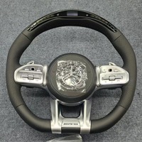 Volant de direction en fibre de carbone de style sport pour Mercedes-Benz Classe S W204 W212 W207 X204 X164 W463 C63 SLK GLK, accessoires de voiture
