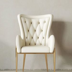 Sedia da Pranzo in Pelle Stile Nordico di Lusso Leggero Sedia da Salotto per <span class=keywords><strong>Casa</strong></span> Sedia con Schienale in Pelle Artigianale Moderna e Semplice - Product Image 2