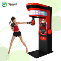 Nouveau produit 2025 : Machine de boxe verticale antichoc au design compact pour mini-aires de jeux