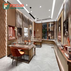 Fabricant d'agencements de vente de bijoux personnalisés haute visibilité, comptoir de centre commercial avec panneau en verre trempé, vitrine - Product Image 5