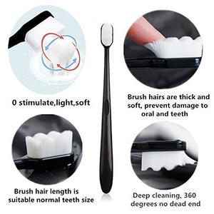 Brosse à dents en plastique/nylon extra douce pour les gencives et les dents sensibles avec 20 000 poils ultra doux, usage domestique - Product Image 2