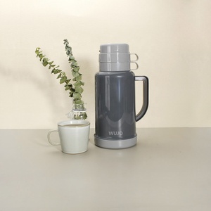 Thermal Termo Flask Thermos Thermos WUJO 1L 1.8L European / South American Best Selling Portable Grey Plastic Thermal Travel Termo Vacuum Flask Thermos