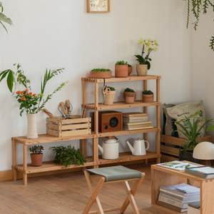 Red Oak Solid Wood Modern Minimalist <b>Space</b>-<b>Saving</b> Multi-Tier <b>Shoe</b> Cabinet for Home Furniture and Entryway <b>Storage</b> - Product Image 4