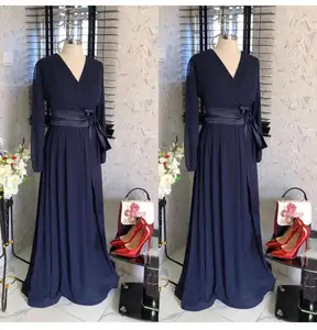 Модное дизайнерское женское платье H & D с длинным рукавом, большие размеры, женские элегантные длинные платья