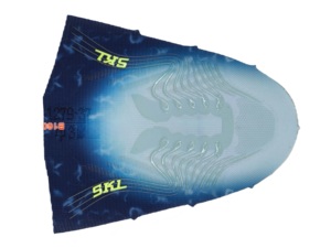 Tomaia in maglia Flyknit monopezzo OEM flessibile antiscivolo con inserti in silicone per <span class=keywords><strong>scarpe</strong></span> da corsa - Product Image 4