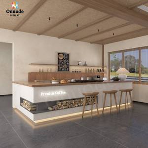 Vitrina con Iluminación LED Personalizada para Cafeterías Modernas y Kioscos de Centros Comerciales, Exhibición de Mostrador para Cafeterías, Diseño de Kiosco de Venta - Product Image 6