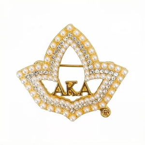Customizable <strong>AKA</strong> Delta Sorority Greek Letter Fashion Wedding Accessories <strong>Brooch</strong> - Product Image 1