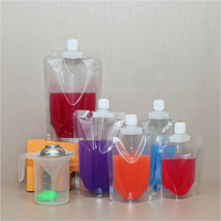 Pochettes souples à bec verseur en plastique recyclable personnalisées en usine, 80 ml, 100 ml, pour emballage de liquides, sacs à bec verseur réutilisables
